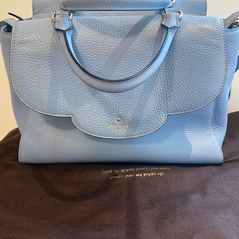 Kate Spade Light Blue Leather Bag